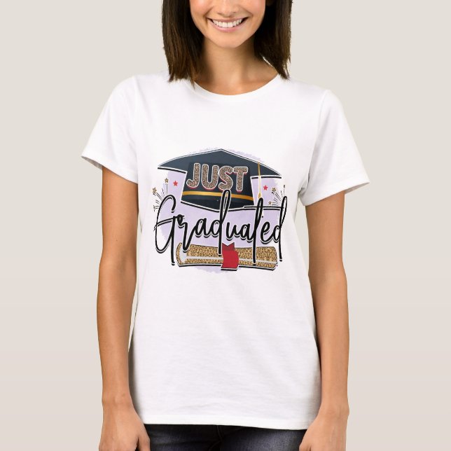 T-shirt Tout juste diplômé  (Devant)