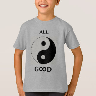 T-shirt Tout le bien/Dieu (devant), émoticône-art empreint