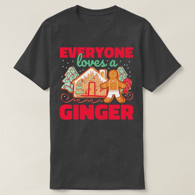 T-shirt Tout le monde aime le gingembre (Design devant)