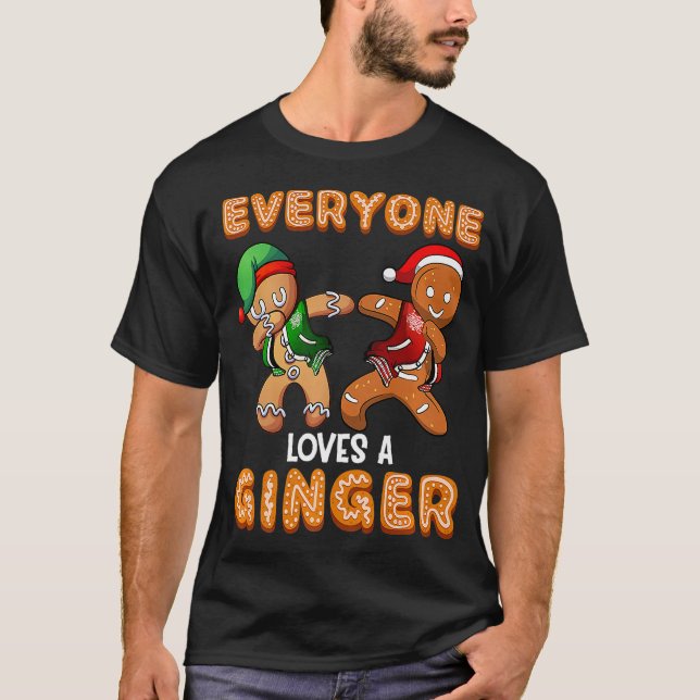 T-shirt Tout le monde aime le pain d'épices de la chemise  (Devant)