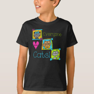 T-shirt Tout le monde aime les chats