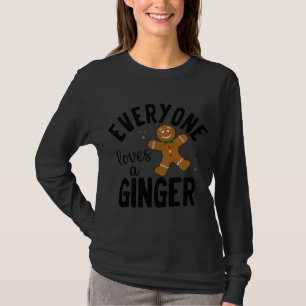 T-shirt Tout Le Monde Aime Un Gingembre Gingerbread Homme