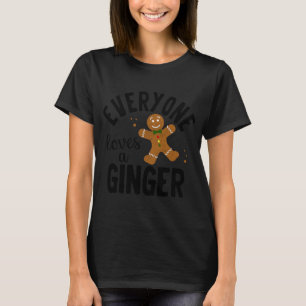 T-shirt Tout Le Monde Aime Un Gingembre Gingerbread Homme