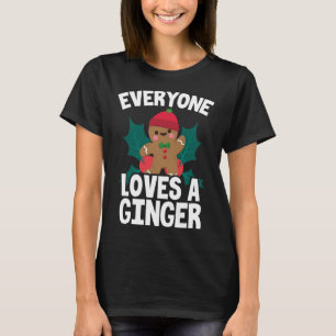 T-shirt Tout Le Monde Aime Un Gingembre Noël Gingerbread H