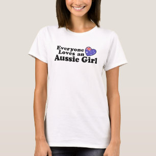 T-shirt Tout Le Monde Aime Une Fille Australienne