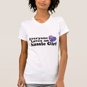 T-shirt Tout Le Monde Aime Une Fille Australienne