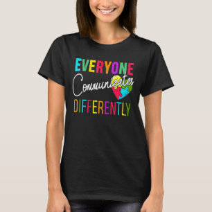T-shirt Tout Le Monde Différent Citations D'Autisme Sp