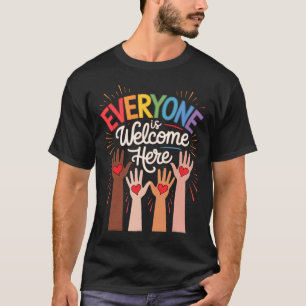 T-shirt Tout Le Monde Est Bienvenue Ici Enseignant Idaho 2