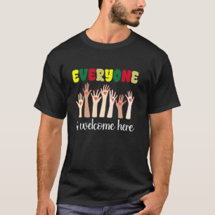 T-shirt Tout le monde est le bienvenu ici Idaho Professeur