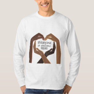 T-shirt Tout le monde est le bienvenu ici - Unité et diver
