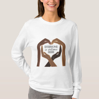 T-shirt Tout le monde est le bienvenu ici - Unité et diver