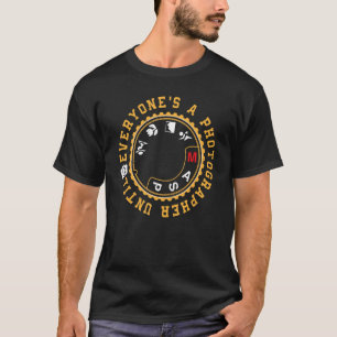 T-shirt Tout le monde est un photographe jusqu'au mode man