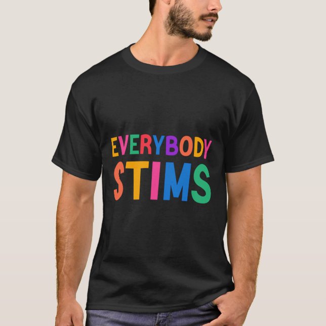 T-shirt Tout Le Monde Stipule Autisme Spécial Ed Enseignan (Devant)