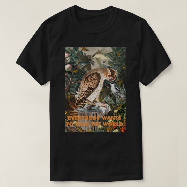 T-shirt Tout le monde veut diriger le monde Premium (Design devant)