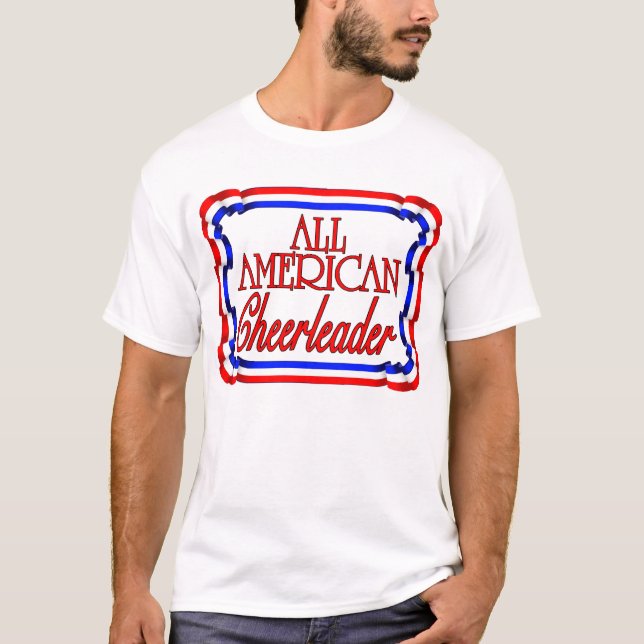 T-shirt Tout le pom-pom girl américain (Devant)