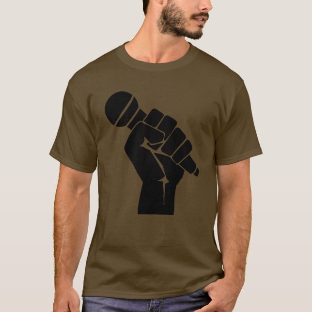 T-SHIRT TOUT QUE J'AI BESOIN EST UNE MIC (Devant)