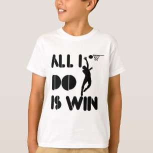 T-shirt Tout que je fais est victoire au net-ball