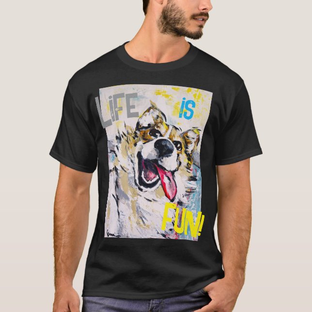 T-shirt Tout sourire Life is fun! (Devant)