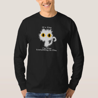 T-shirt Tout va bien Chat Stress Out