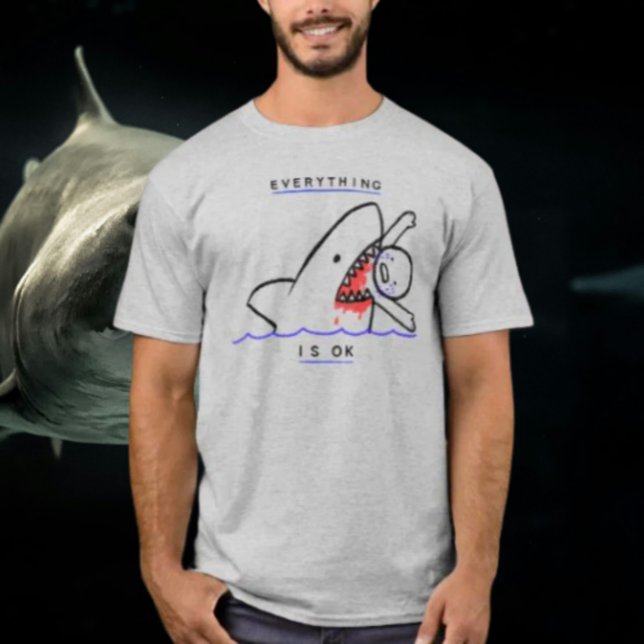 T-shirt Tout va bien : Face Life's Challenges with Dark (Créateur téléchargé)
