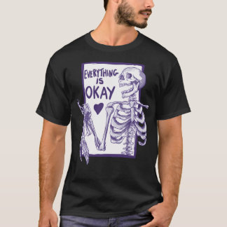 T-shirt Tout va bien Skeleton