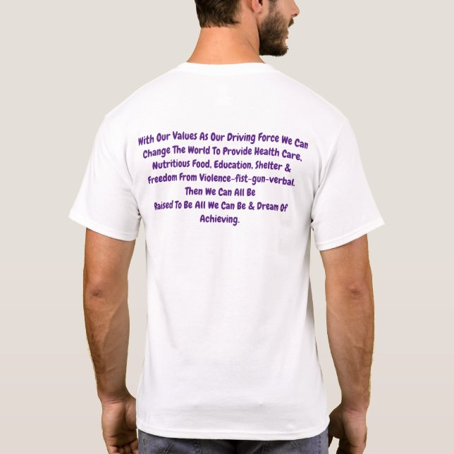 T-shirt Toute la Bible avec justice, générosité et miséric (Dos)