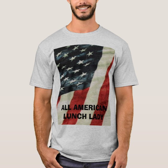 T-SHIRT TOUTE LA DAME AMÉRICAINE DE DÉJEUNER (Devant)