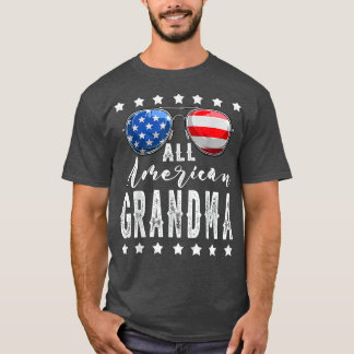 T-shirt Toute la famille de Grandma 4 juillet lunettes de