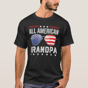 T-shirt Toute la famille de jumelage de grand-père américa