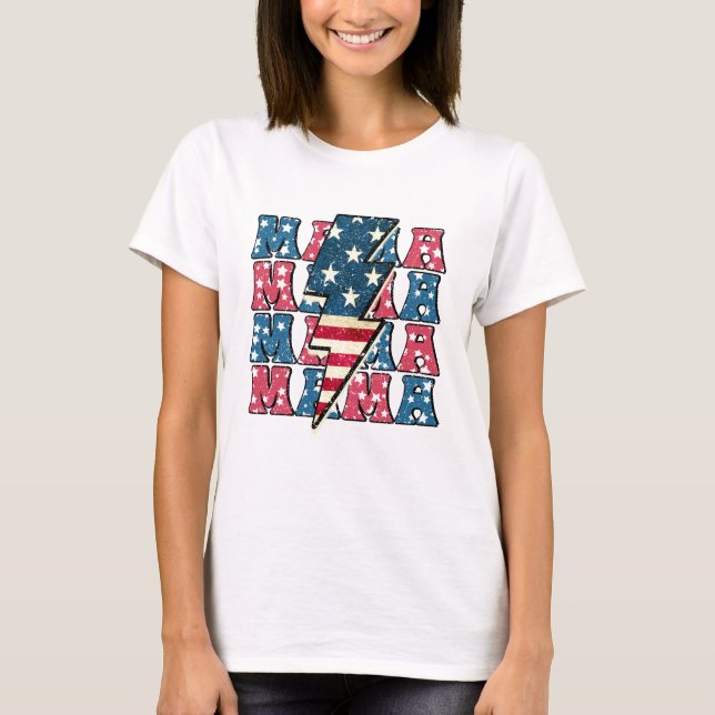 T-shirt Toute la maman américaine (Devant)
