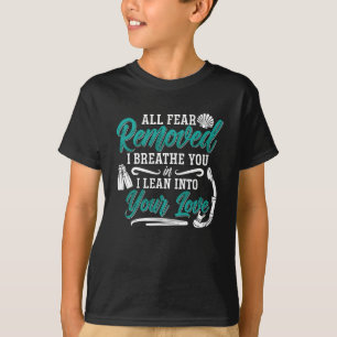 T-shirt Toute la peur enlevée Je Respire Le Freediving Fre
