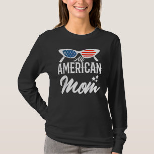 T-shirt Toute maman américaine 4 juillet famille jumelle S