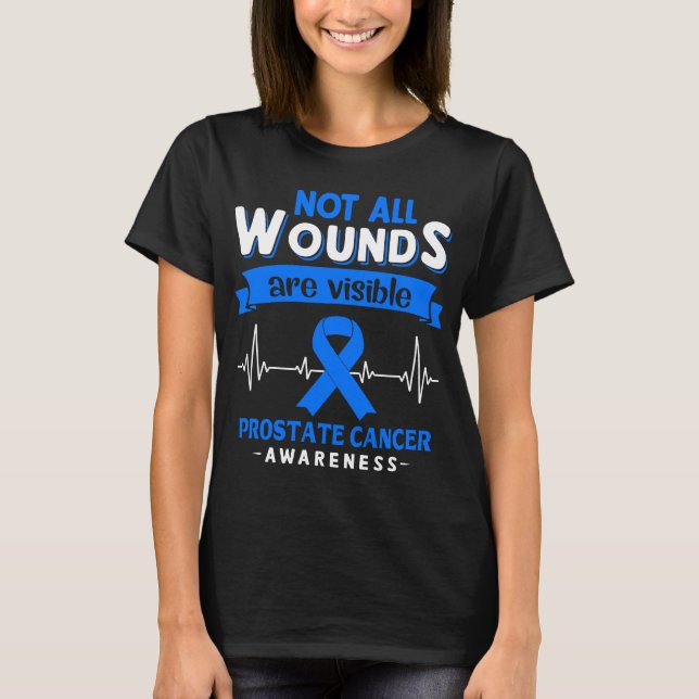 T-shirt Toutes Les Blessures Ne Sont Pas Visibles Cancer D (Devant)
