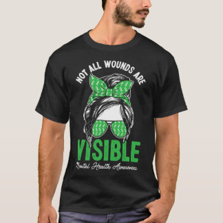 T-shirt Toutes les blessures ne sont pas visibles Messy Bu