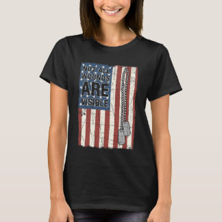 T-shirt Toutes Les Blessures Ne Sont Pas Visibles Ptsd Cit