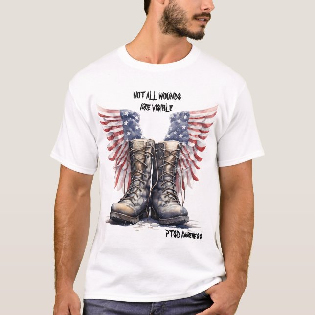 T-SHIRT TOUTES LES BLESSURES NE SONT PAS VISIBLES. SENSIBI (Devant)