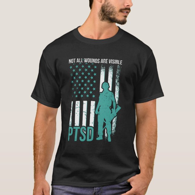 T-shirt Toutes Les Blessures Ne Sont Pas Visibles Sensibil (Devant)
