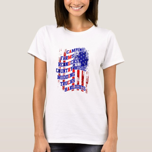 T-shirt Toutes les choses Amérique (Devant)