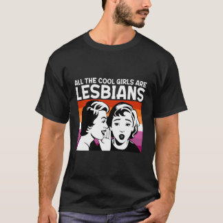 T-shirt Toutes Les Filles Cool Sont Lesbiennes