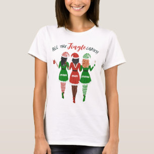 T-shirt Toutes les filles Jingle soeurs Amis Noël