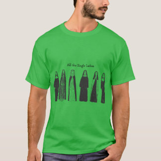 T-shirt Toutes les filles seules garçon