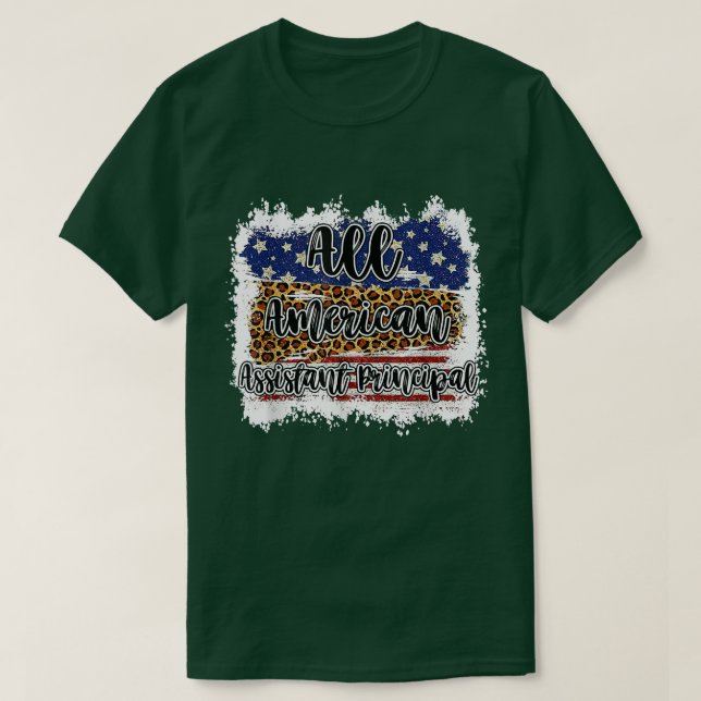 T-shirt Toutes les jumelages Leopard principal adjoint amé (Design devant)