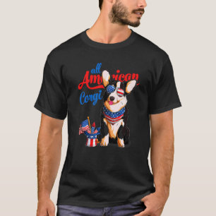 T-shirt Toutes les Lunettes de soleil américaines Corgi Us