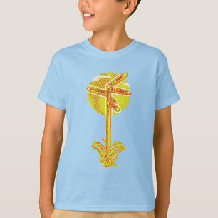 T-shirt Toutes les routes mènent à la maison