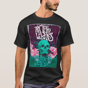 T-shirt Toutes les sorcières crâne violet conception ATW