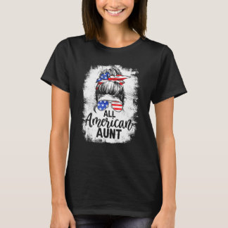T-shirt Toutes les Tante Américaine 4 juillet Tante Vie Me