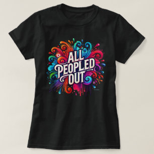 T-shirt Toutes les Vibes amusantes à éclaboussure de coule