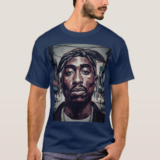 T-shirt Toutes les Yeux sur Moi Reimaginéupac Portrait fam