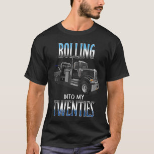 T-shirt Tow Truck Driver Vieux Homme 20e anniversaire