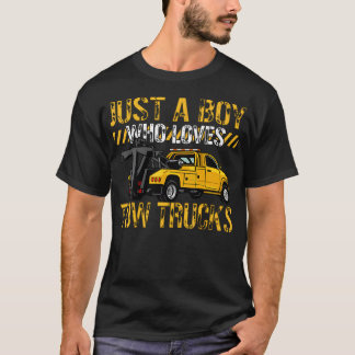 T-shirt Tow Trucks Lovers Toddler Just A Boy Who Loves Tow